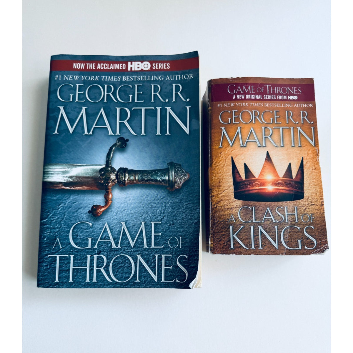 George R.R. Martin Set Of 2 Books, A Clash Of Kings, Game Of Thrones