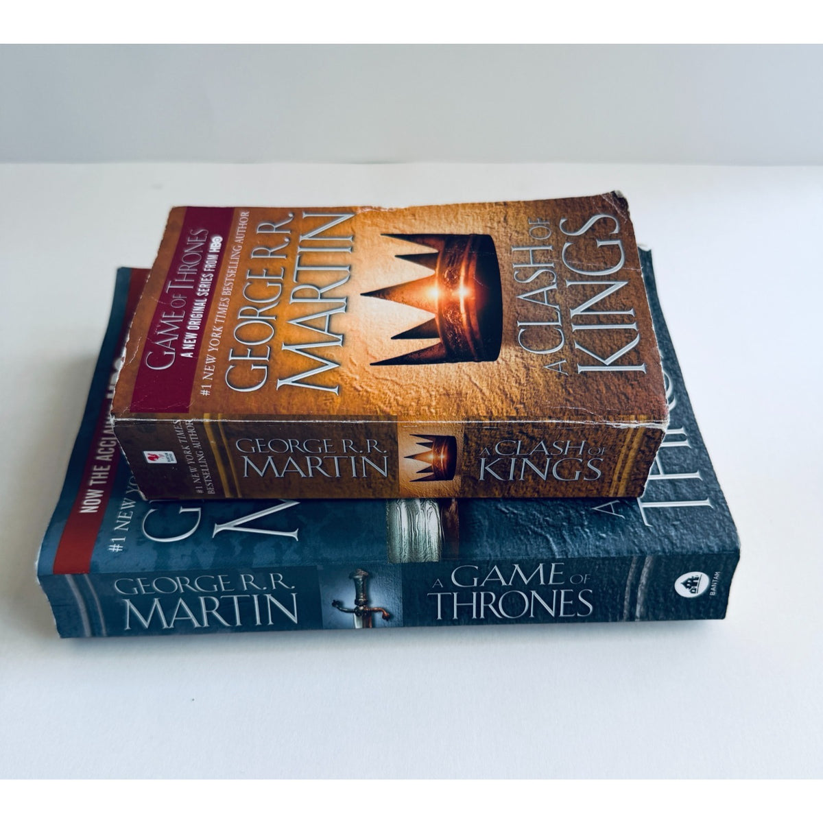 George R.R. Martin Set Of 2 Books, A Clash Of Kings, Game Of Thrones