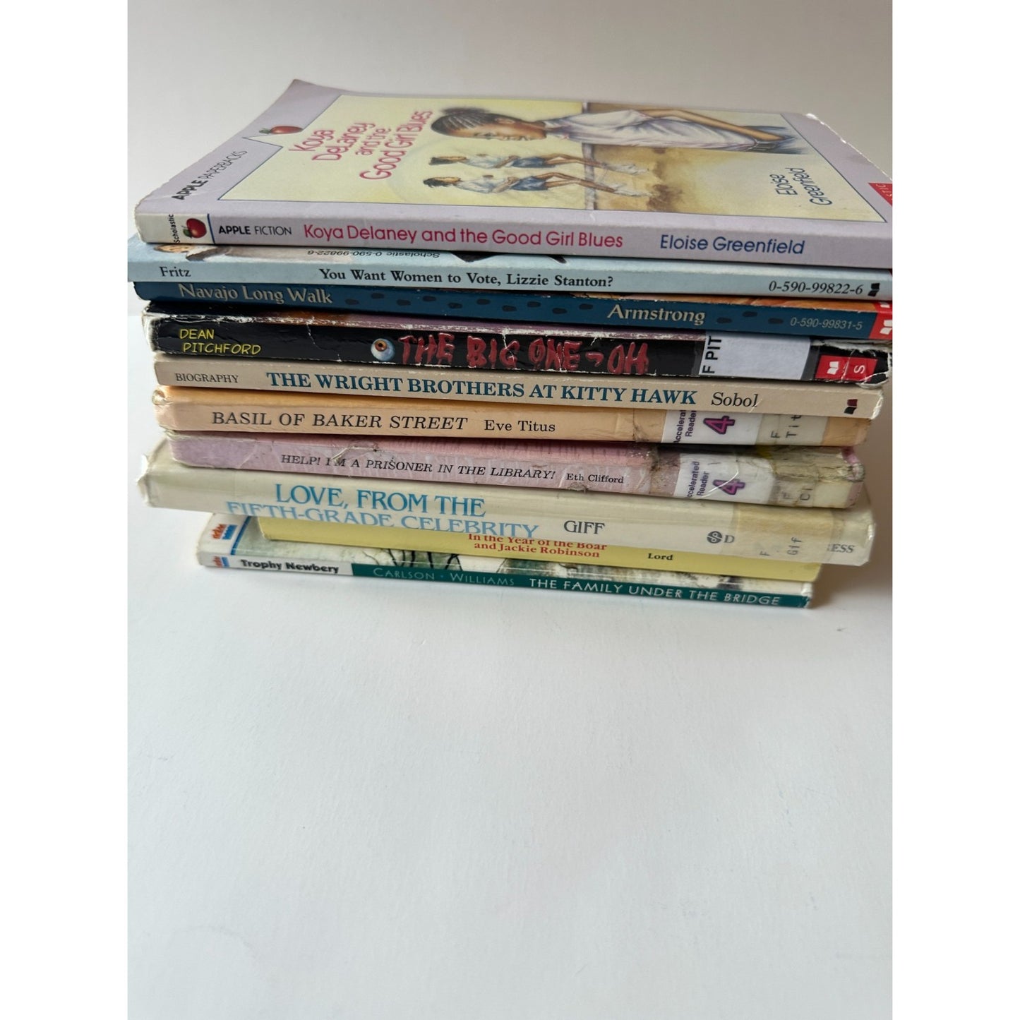 10 Book Lot Vintage Children’s Chapter Books 3rd-5th Grade