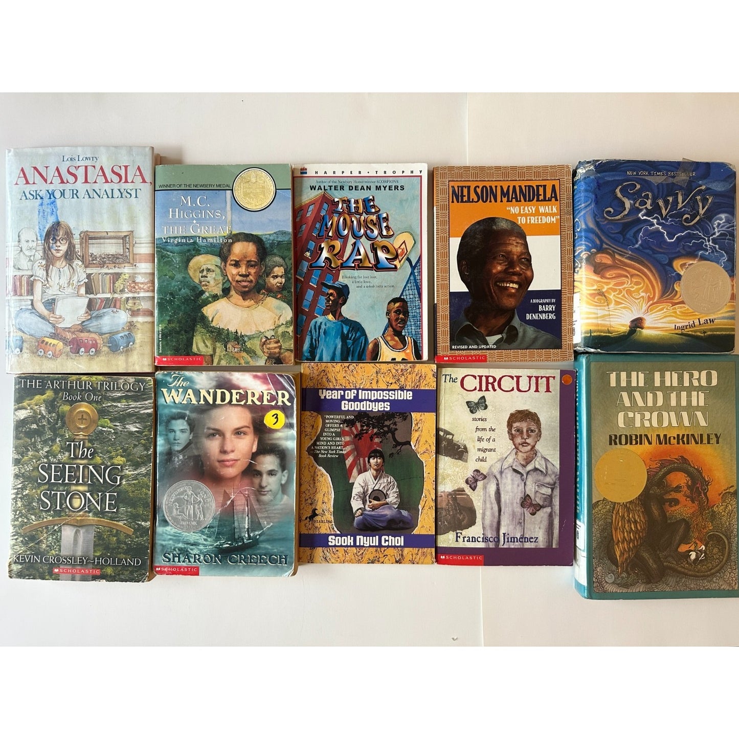Lot of 10 Children's Chapter Books - Grades 4-6, Classroom Library, Home Library